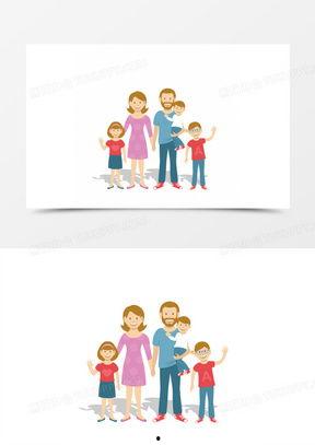 五口之家图片,幸福家庭的温馨写照